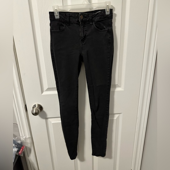 American eagle black jeans. Worn a couple times. Forgot about. Smoke free home. - Picture 1 of 2